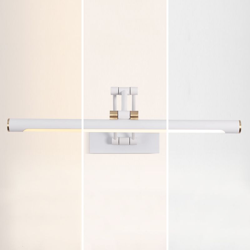 Lampe murale à LED en fer laqué dans la simplicité moderne