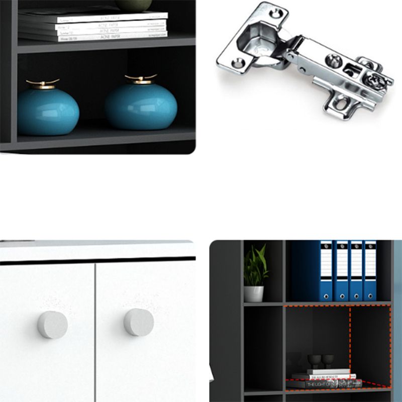 Modern File Cabinet Wood Vertical Home or Office Storage Shelves File Cabinet