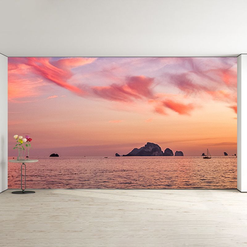 Modern Style Mural Wallpaper Tropical Scenery Environment Friendly Bedroom Wall Mural