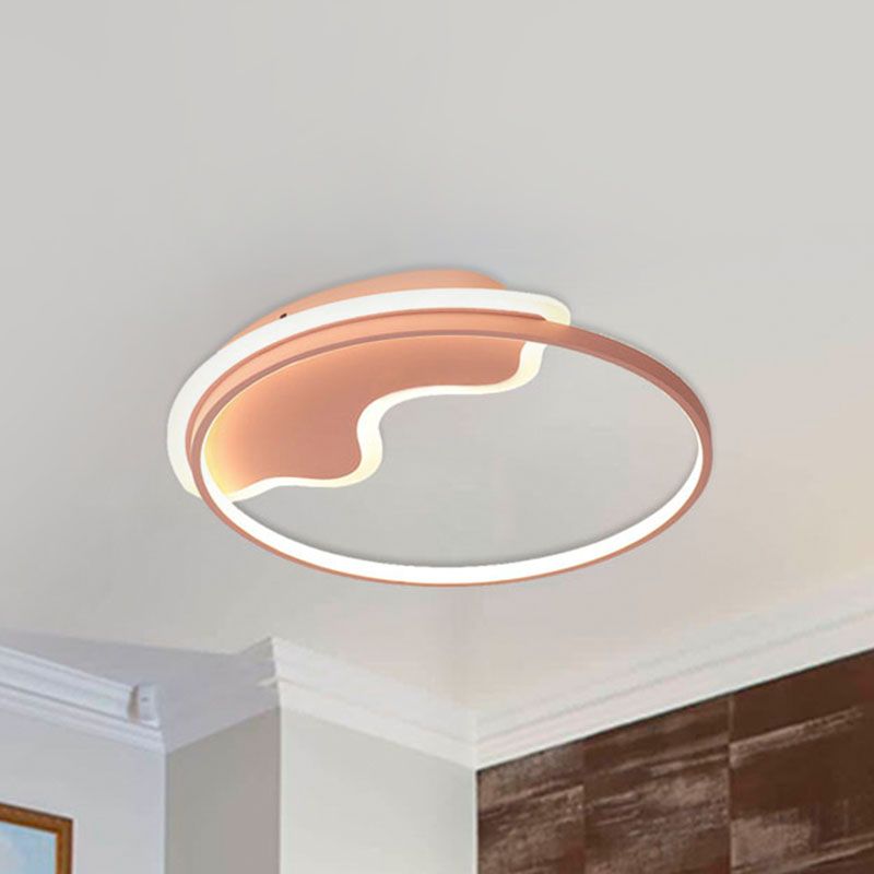 Nordic Style Mountain Flush Ceiling Light Acrylic Ceiling Lamp for Living Room Foyer