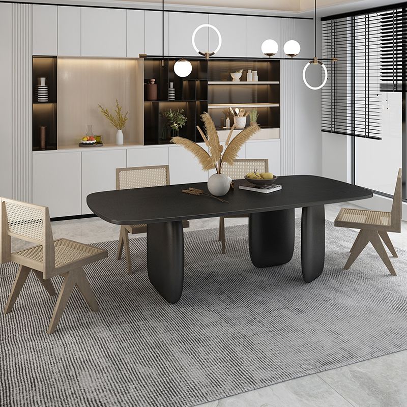 Solid Wood Dining Set 1/2/5 Pieces Modern Indoor Dining Furniture