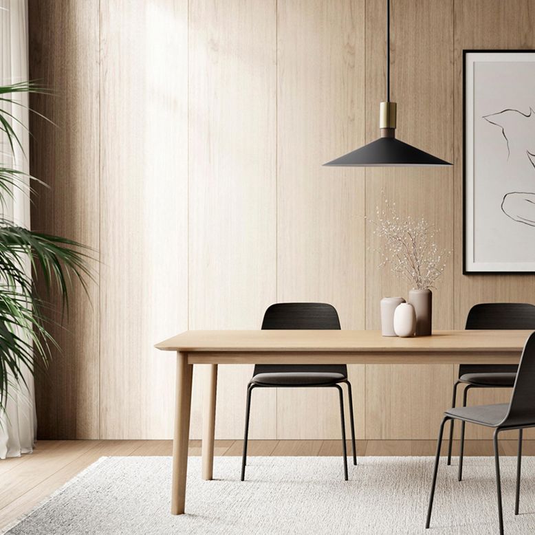 Slim Metal Modern Hanging Lamp Kit 1-Light LED Down Lighting Pendant for Dining Room