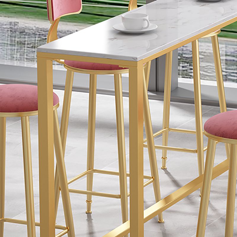 1/7 Pieces Bar Stool and Table Set Modern Pub Table Set for Dining Room