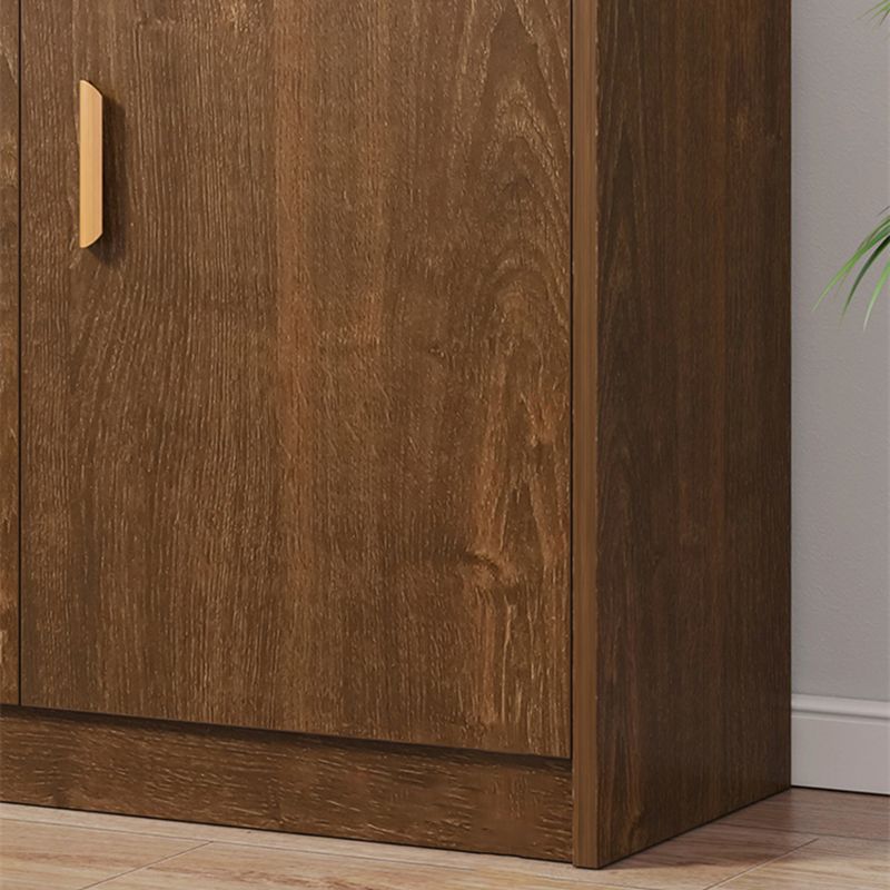 Contemporary Style Buffet Sideboard Wood Sideboard with Cabinets and Drawer