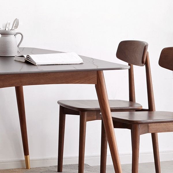 Modern Standard Height Furniture 5/7 Pcs Solid Wood 4 Legs Dinette Table with Chair