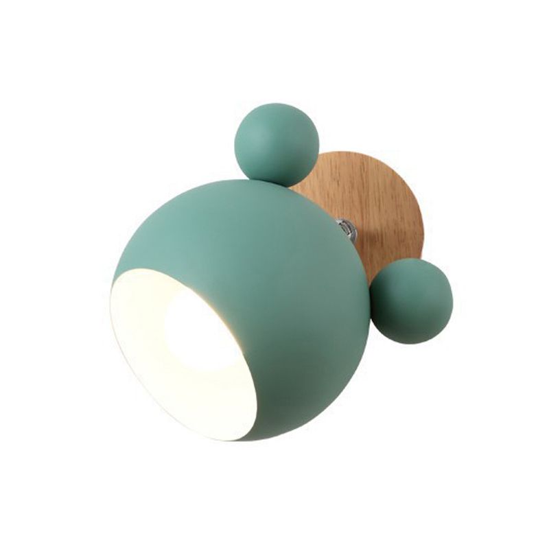 Contemporary Colorful Wall Light Creative Wooden Wall Light Sconce for Living Room