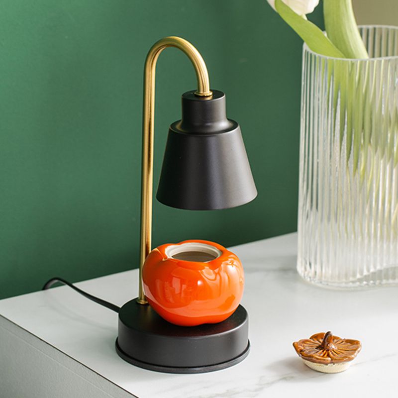 Lampada da tavolo in metallo nordico aromaterapia Lampada da scrivania di cera senza candele per camera da letto