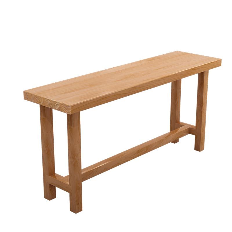 Rectangular Bar Pub Table Set 1/2/5/6/11 Pcs Solid Wood Bar Table and Bar Stools