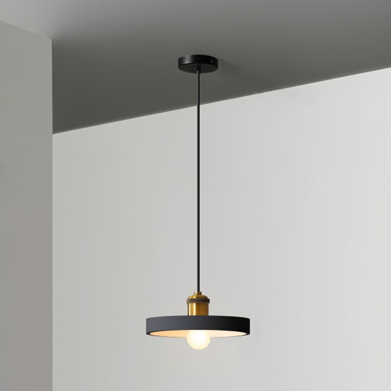 Simple Geometric Shade Pendant Light Resin-Cement Single Dining Room Suspension Light Fixture