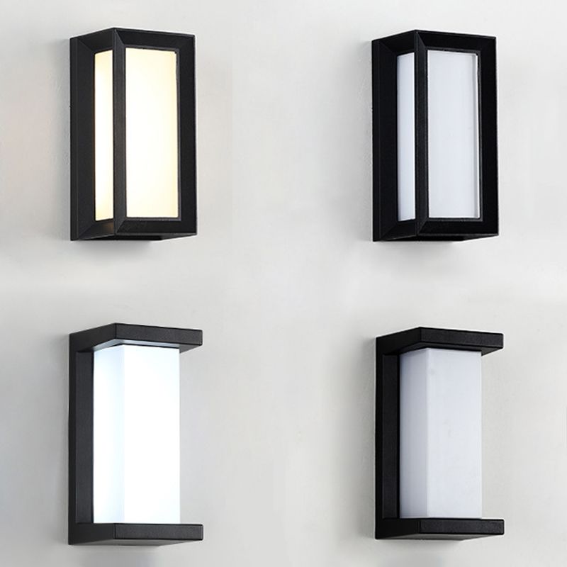 Lámpara de montaje de pared acrílica de 1 luce