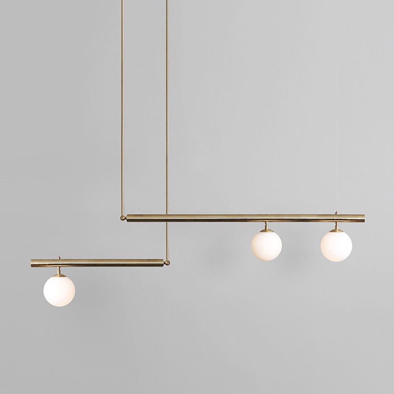 Globe Island Lighting Modern Lighting Chandelier Glass 3 Light Island Pendant Lights