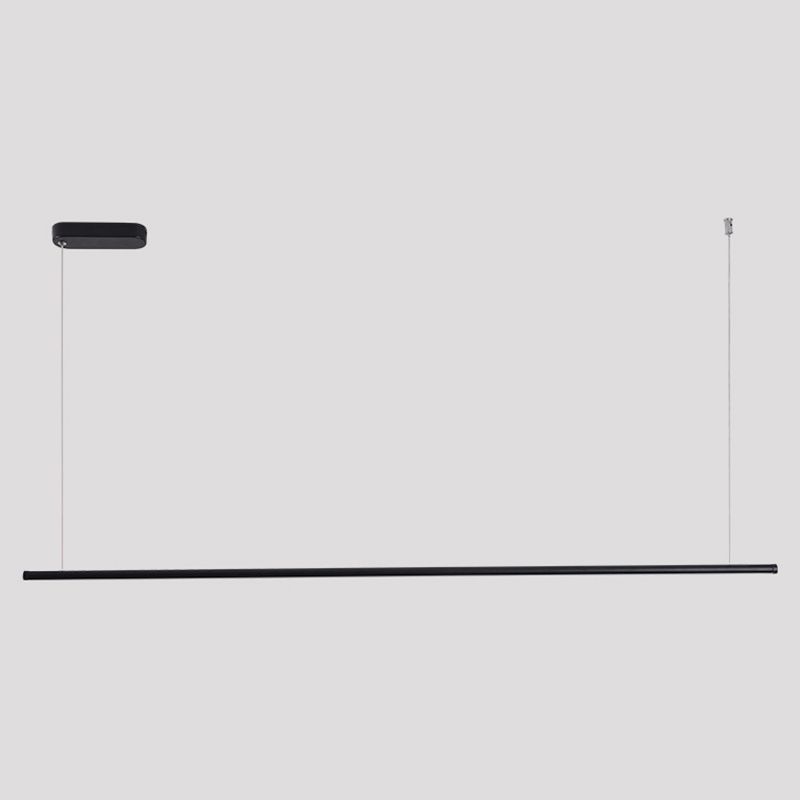 Luci di lampadari dell'isola lineare Simplicità Fissature di illuminazione del lampadario acrilico per tavolo da pranzo