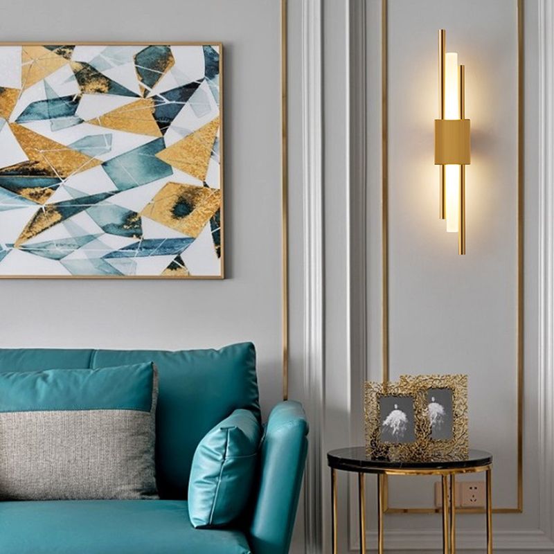 Modern Sconce Lighting Linear Wall Lighting Fixtures Metal 1 Light Wall Sconce