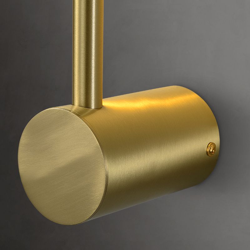 Metall lineare LED -Wandmontaglampe moderner Stil 1 leichte Leuchten in Gold