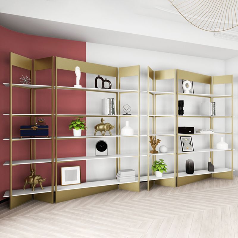 Industrial Style Bookshelf 5-Shelf Open Bookcase for Home Office