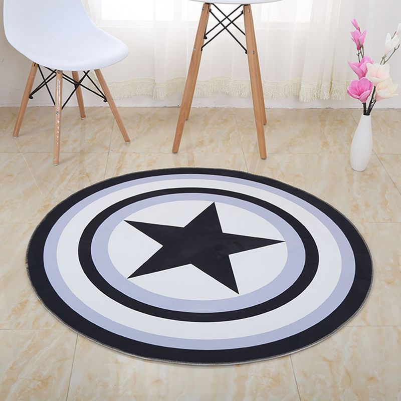 Tapis à motifs tribaux éclectiques Tapis à motifs tribaux Multi-couleurs Tapis à coloration Machine résistante à la machine sans glissement lavable Carpette pour le salon