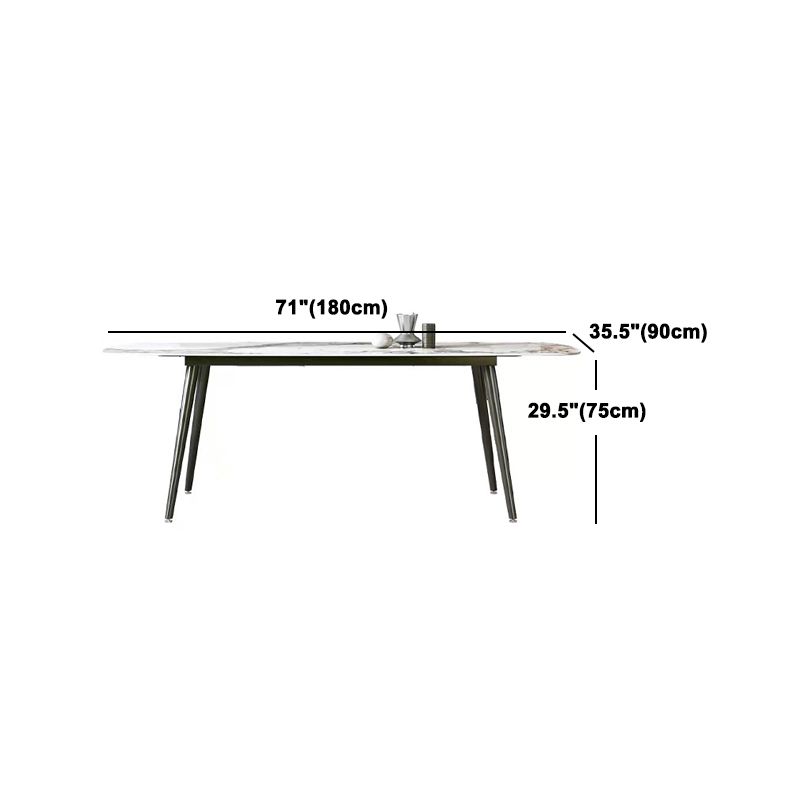Modern Sintered Stone Dining Rectangle Table Set 1/4/5/7 Pieces Dining Set