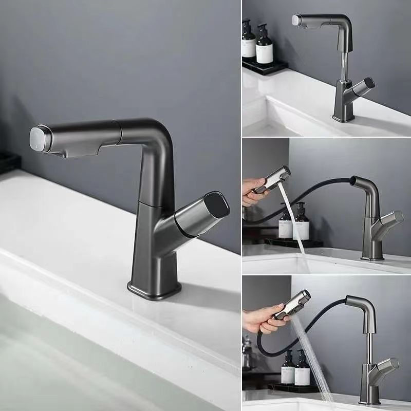 Rotatable Modern Sink Faucet Knob Handle Faucet for Bathroom