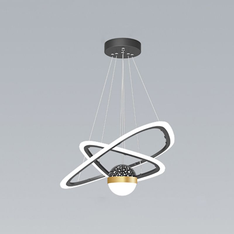 Triangle Shape Chandelier Lights Modern Metal Chandelier Éclairage d'éclairage