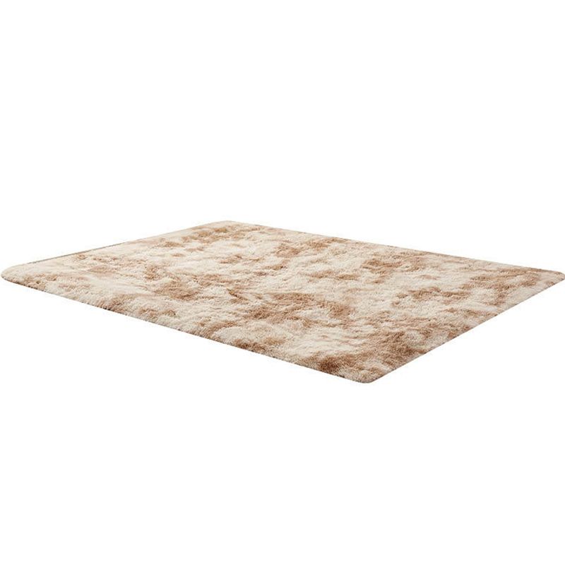 Alfombra de la sala de estar nórdica alfombra de tinte multicolor de tinte sintética lavable con alfombra no deslizante para mascotas