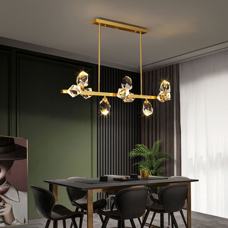 Diamond Over Island Lighting Crystal Modern Simplicity Hanging Island Lights for Restaurant