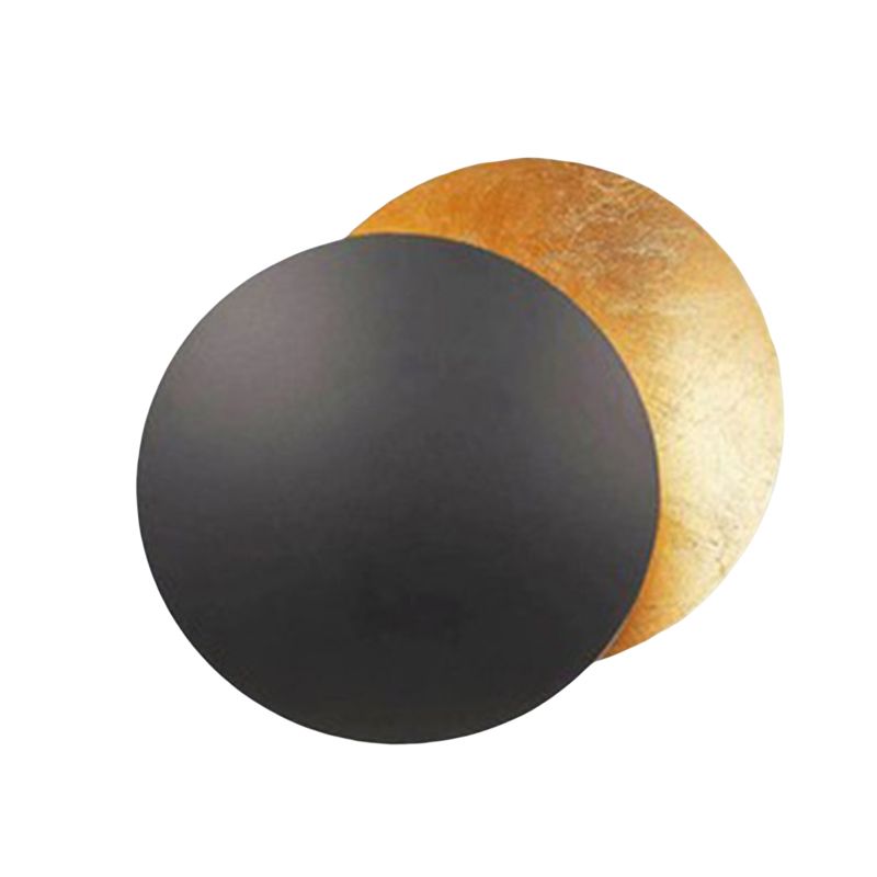 Light Luxury Metal Wall Light Circle Shape LED Rotatable Wall Lamp for Bedroom