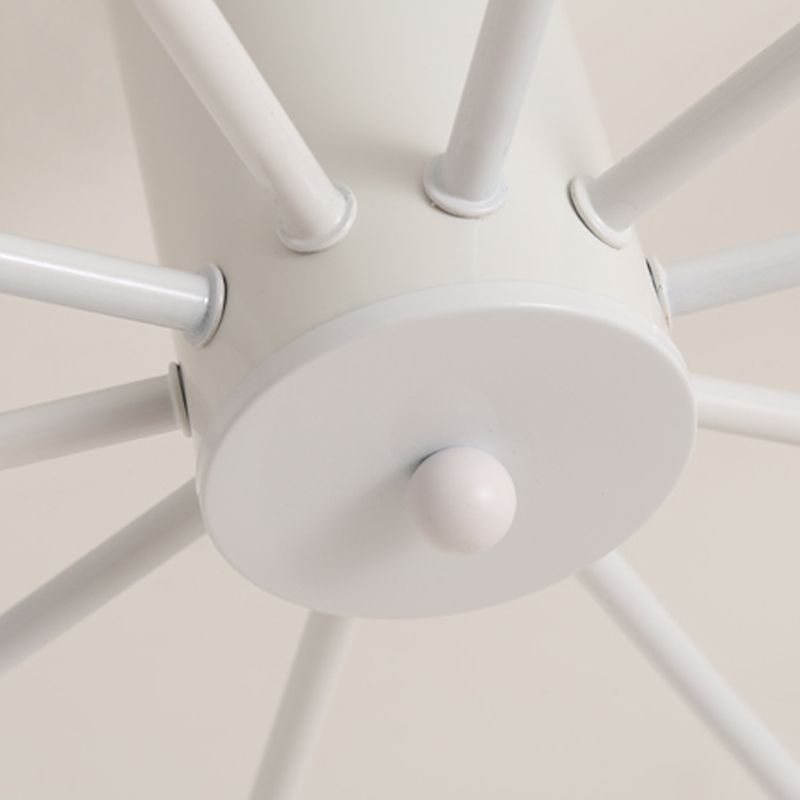 Radiaal metaalspoeling Mount Lighting Industrial Living Room Semi Flush Light