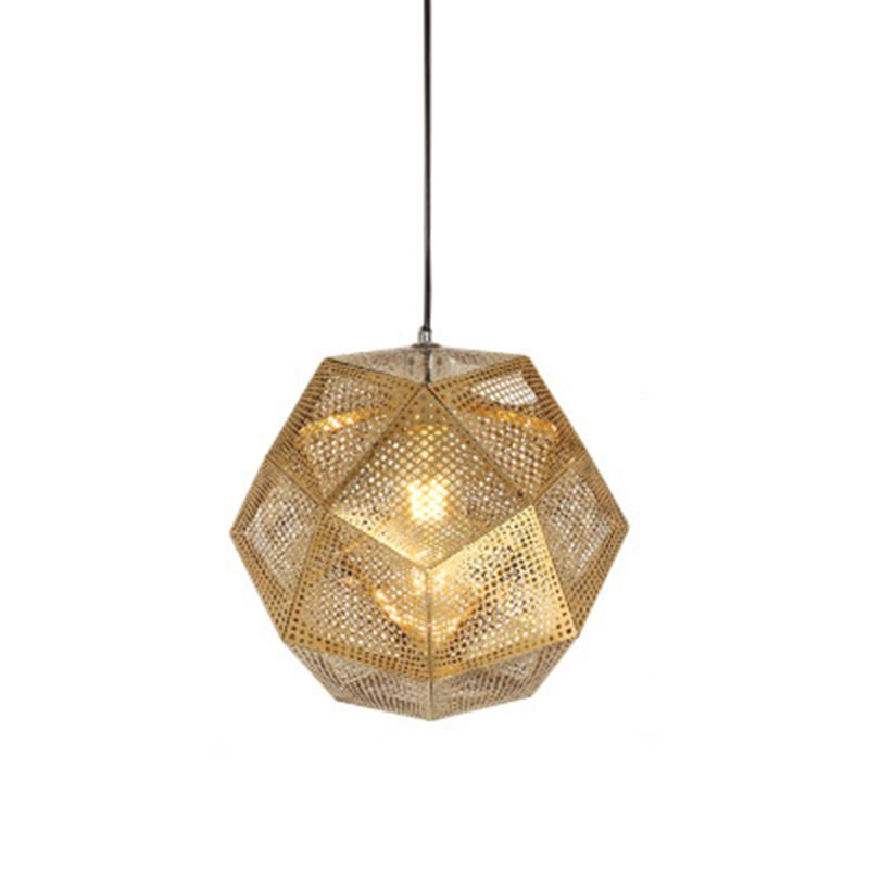 Faceed Globe Suspension Lighting Postmodern Metall 1-Bulb Restaurant Anhänger Licht