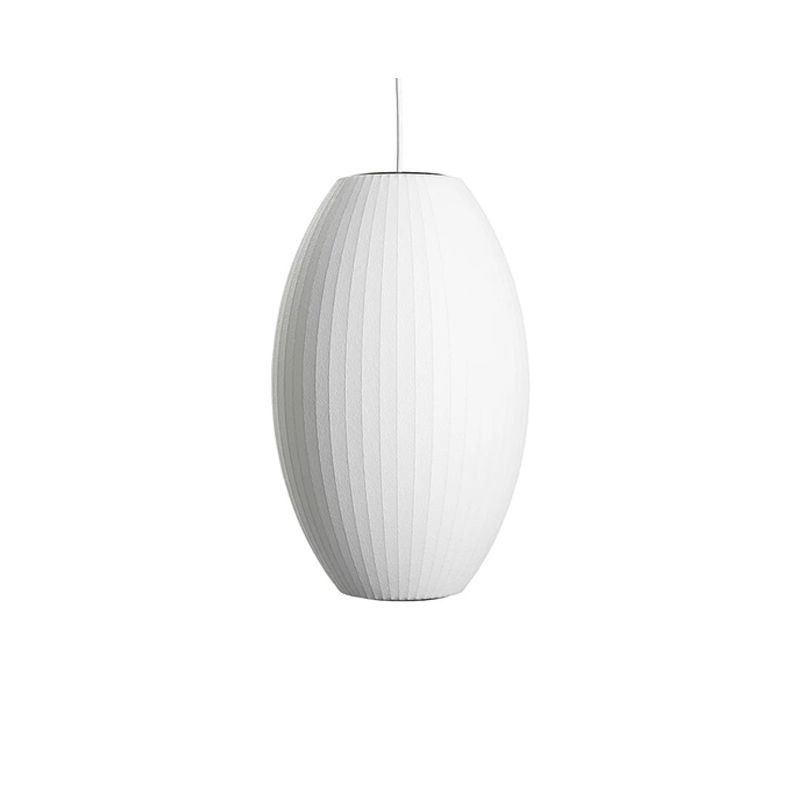 Zeitgenössische schattierte Suspension Anhänger Leichter Stoff Esszimmer Hanges Lichtkit in Weiß