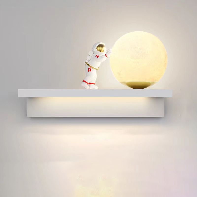 Modern Style Astronaut Wall Light Simple Wall Lamp for Children's Room