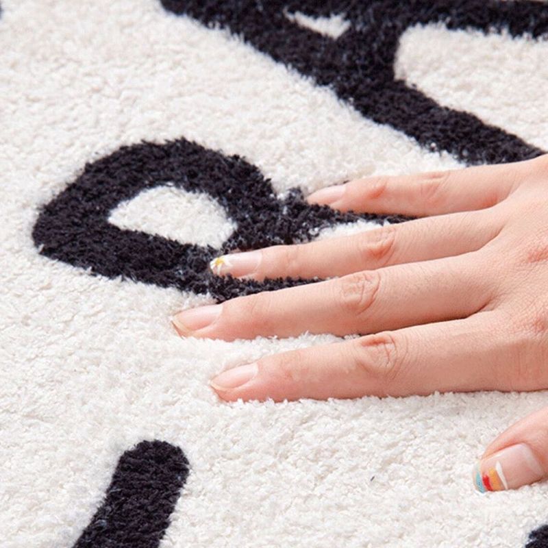 Flower Shaped Rug Indoor Rug Anti-Slip Washable Easy Care Area Carpet for Bedroom