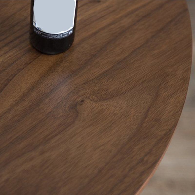 1 Solid Wood Coffee Table Round Minimalist Coffee Table for Living Room