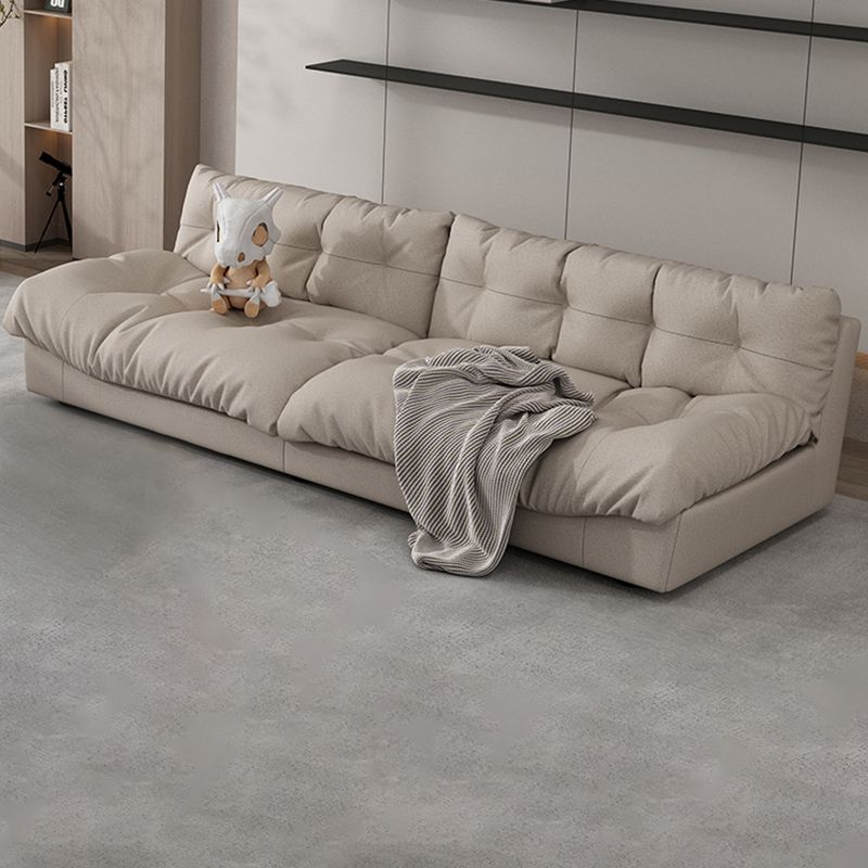 35.43" W x 30.70" H Armless Sofa Contemporary Standard Sofa with Biscuit Back