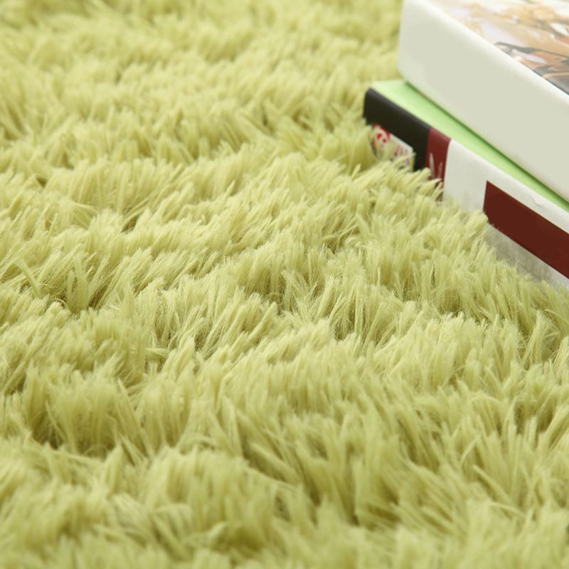 Multi Color Plain Rug Artificial Wool Nordic Area Rug Easy Care Machine Washable Rug for Girls Room