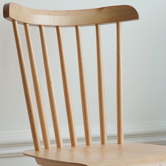 Solid Wood Armless Dining Chairs Contemporary Dining Accent Chair