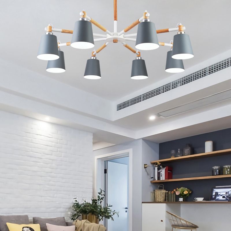 Contemporary Stained Glass Ceiling Pendant Light Sputnik Hanging Pendant Light for Living Room