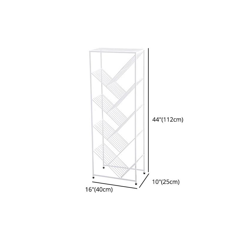 Invisible Bookshelf Open Back Contemporary Style Bookcase for Home and Office