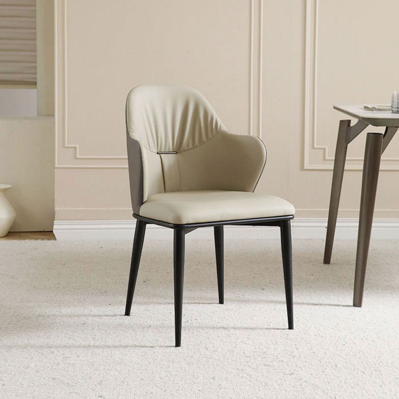 Industrial Arm Chair Metal Wingback Dining Room Chair for Dining Room