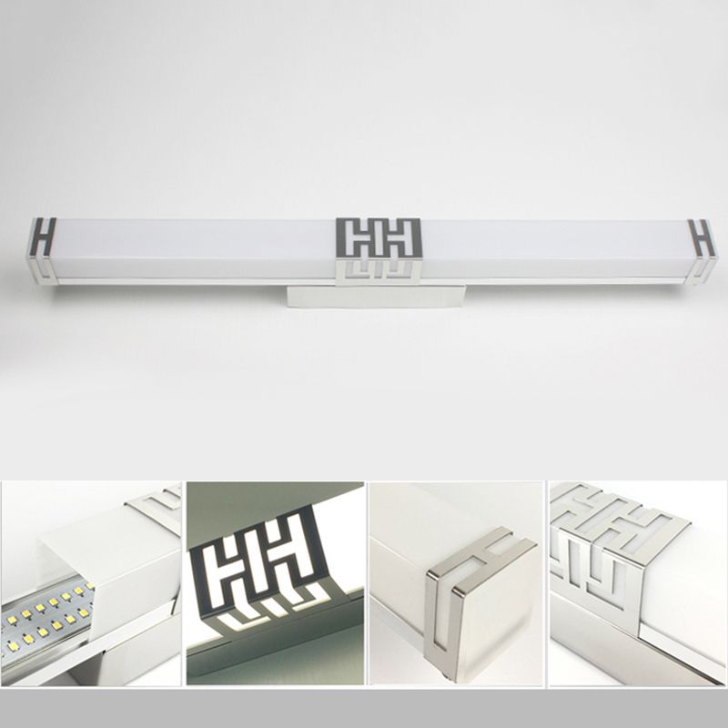 Simplicité Rectangle Vanity Sconce Lights Acrylique Moup Moup Light Aymat pour salle de bain