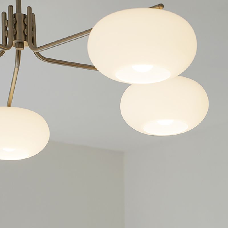 Lámparas de lámparas de lámpara de madera moderna tazón de colgante de suspensión múltiple