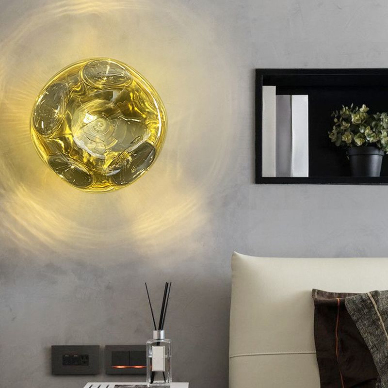 Macaron Wall Lamp 1-Light Wall Mount Lamp with Acrylic Shade for Bedroom