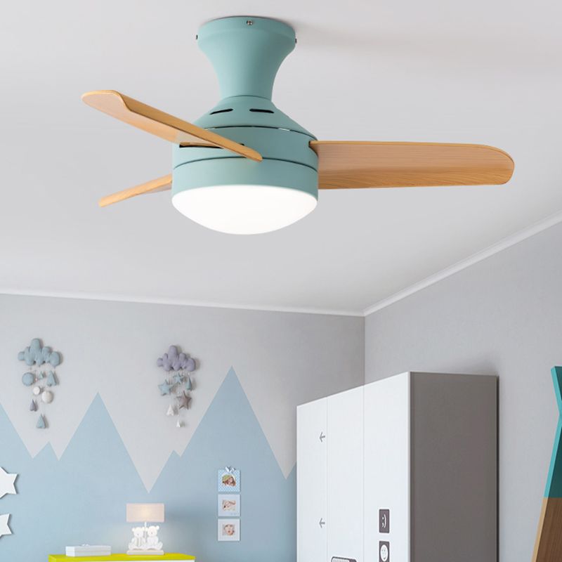 Lampada a ventola del soffitto in stile moderno in metallo a controproteggio a sfioramento della luce