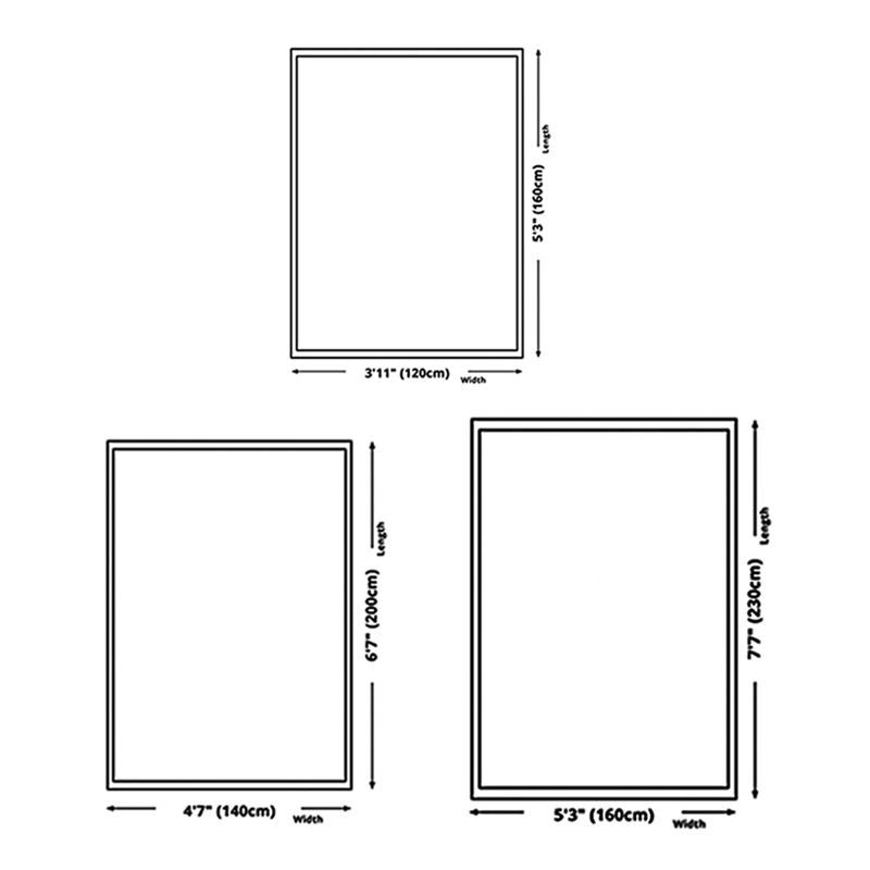 Multicolor Luxury Area Carpet Polyester Ink Print Rug Non-Slip Backing Carpet for Home Decoration