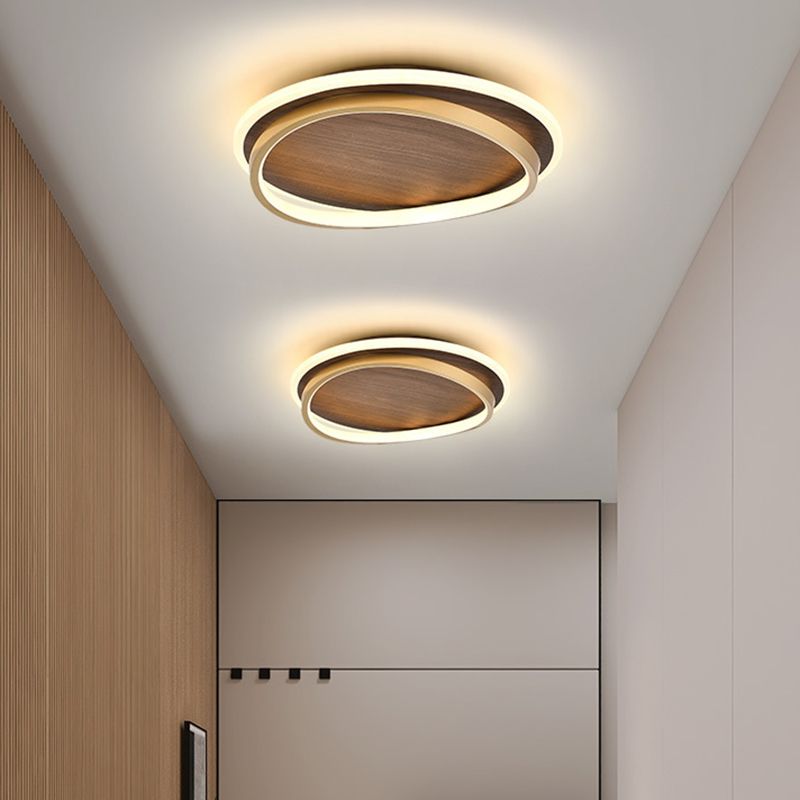 Modern Ceiling Lamp Simple LED Ceiling Mount Light with Acrylic Shade for Bedroom