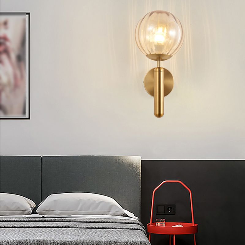 Lampe murale sphérique de style moderne 1 éclairage mural clair