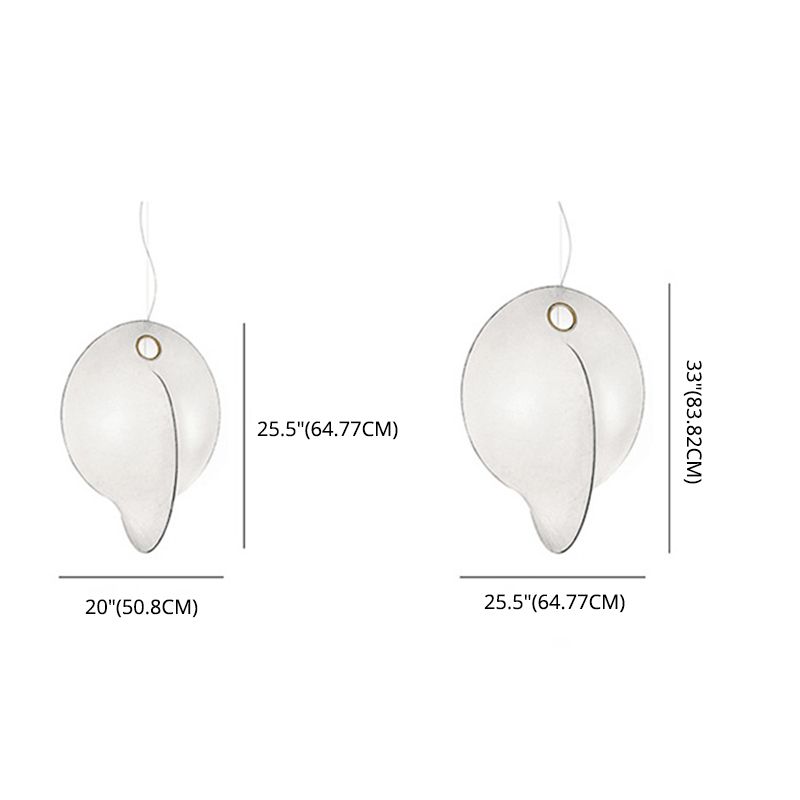 3-licht zijden hangend licht in moderne beknopte stijl roestvrijstalen geometrische hanglamp in het wit