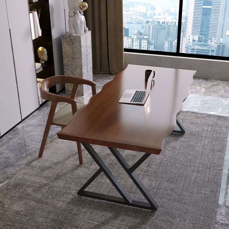 Industrial Dinette Set 1/2 Pieces Solid Wood and Metal Dining Table Set