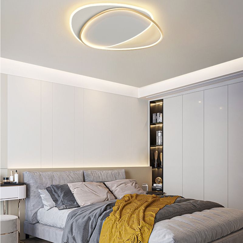 Lampada da soffitto a LED da incasso a soffitto di design dalla linea stile contemporaneo per soggiorno
