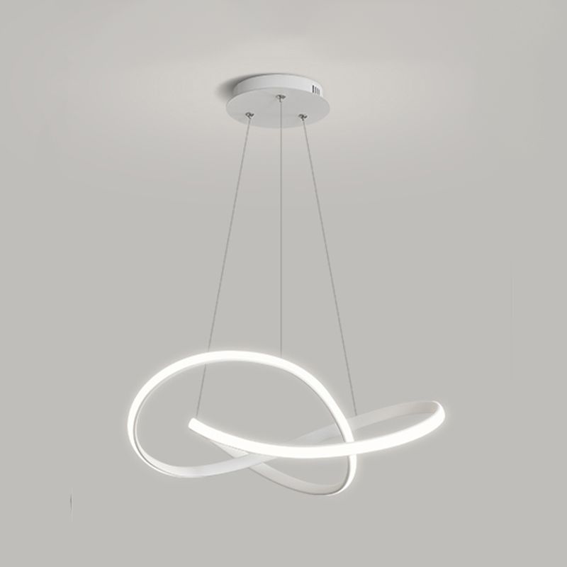 Noordse lineaire kroonluchter metalen metalen LED -kroonluchter hanger voor woonkamer