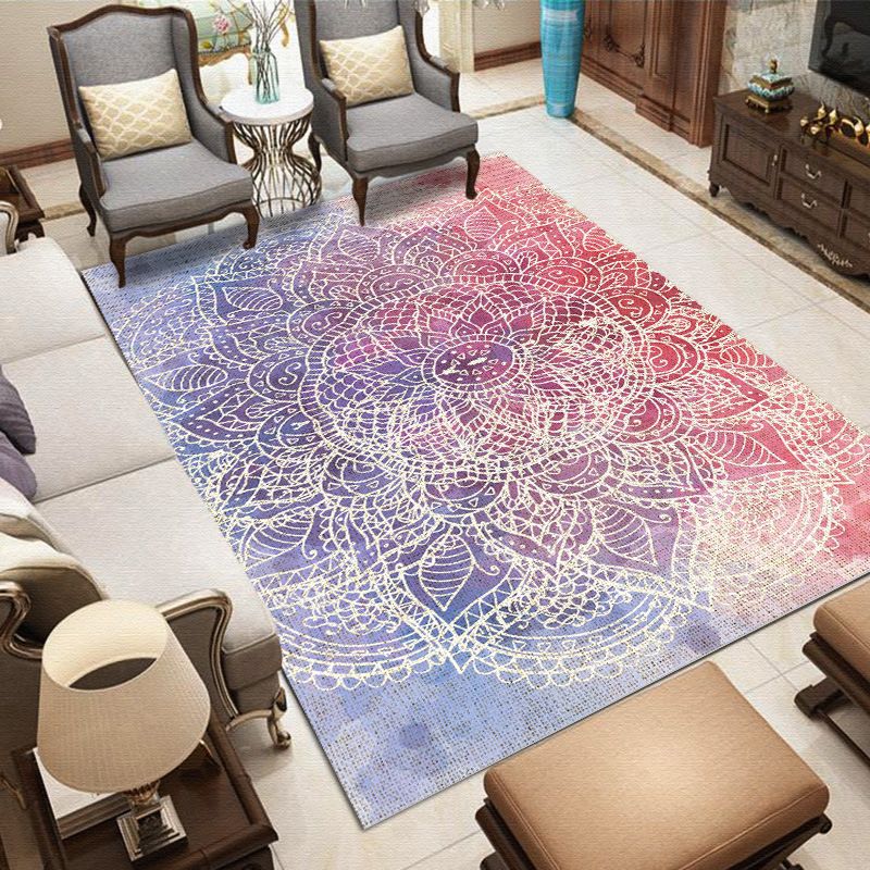 Tapis boho à chaux à chaux à chaux à chaux polyester le tapis lavable de machine non glissée pour animaux de compagnie pour animaux de compagnie pour décoration intérieure